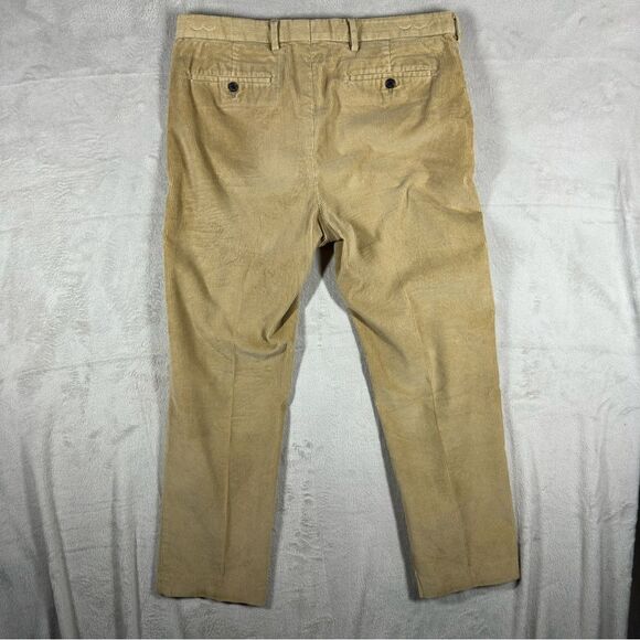 Lands’ End Mens Tailored Fit Straight Leg Corduroy Pants Beige Men’s 35 - Picture 2 of 6